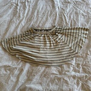 Misha And Puff Striped Cream and Black Skirt